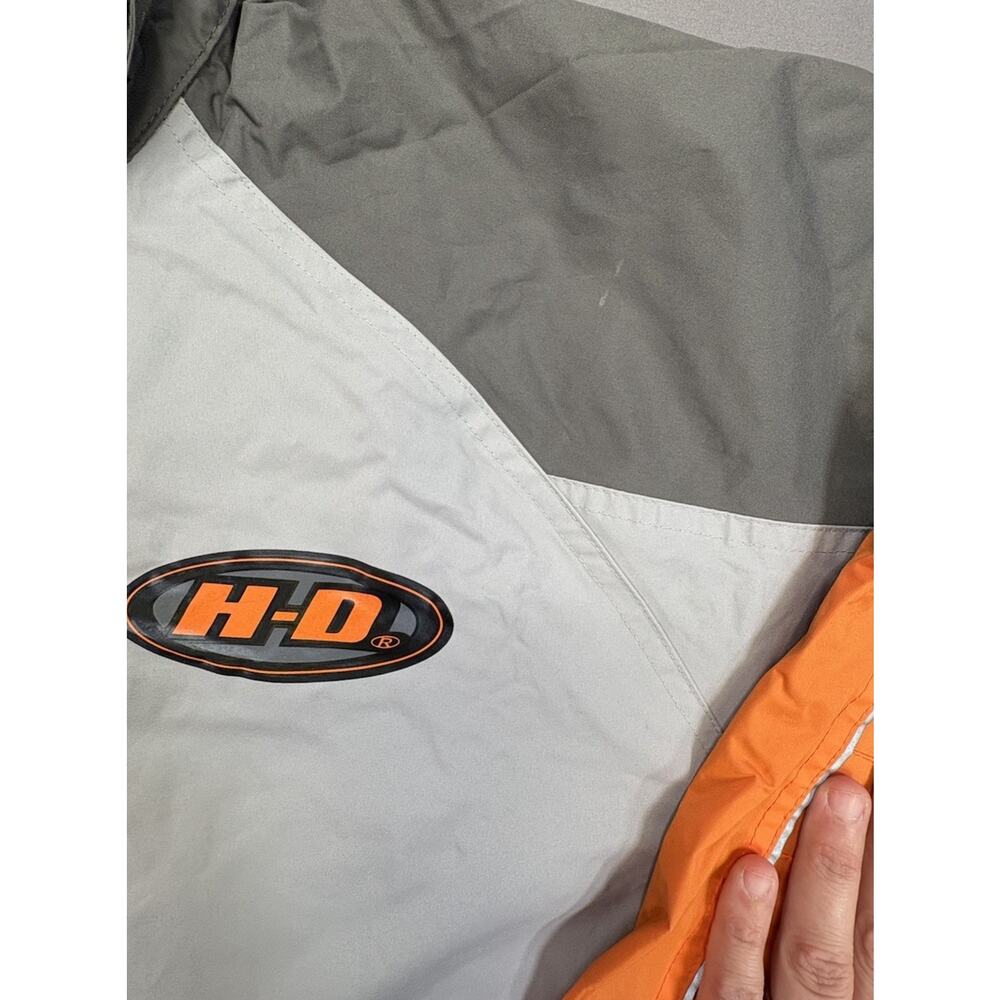 Harley Davidson Reflective Packable Motorcycle Rain/Wind Jacket Extra Large - Picture 12 of 15